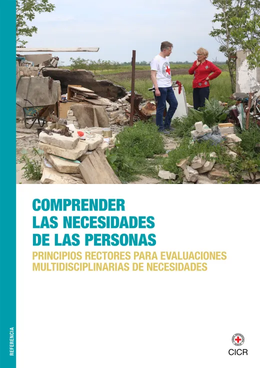 Portada de la publicación "Comprender las necesidades de las personas: principios rectores para evaluaciones multidisciplinarias de necesidades"
