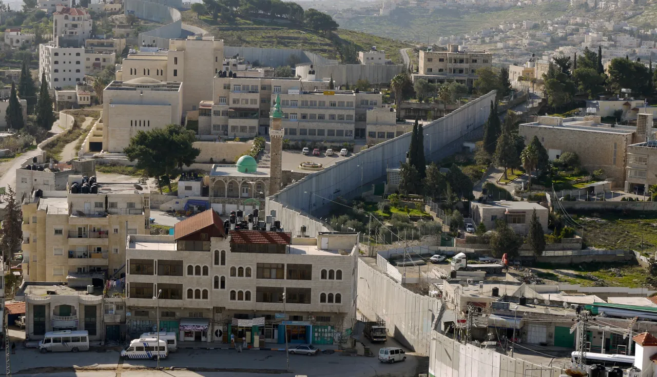 East Jerusalem, Abu Dis area. West bank barrier (2010).