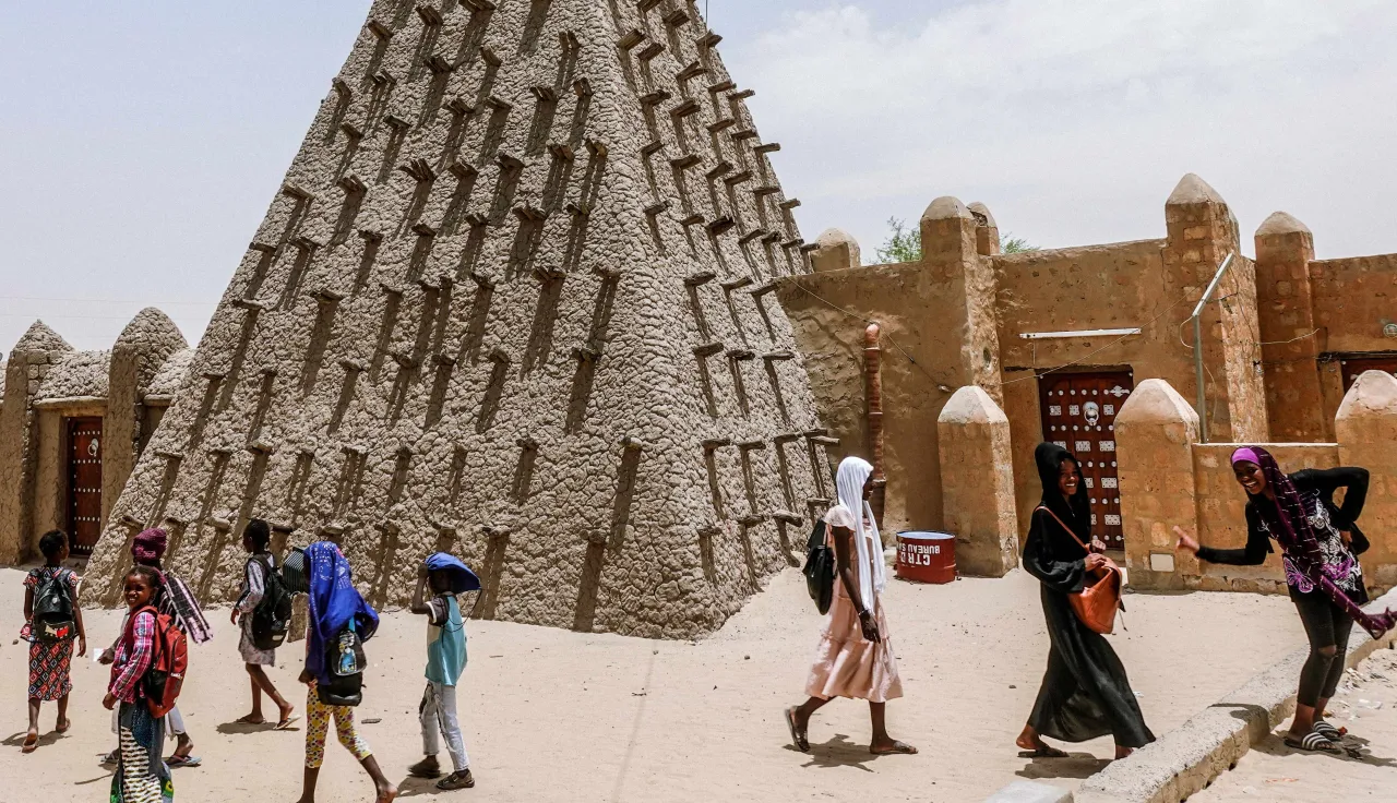 The Sankoré mosque in Timbuktu, Mali.