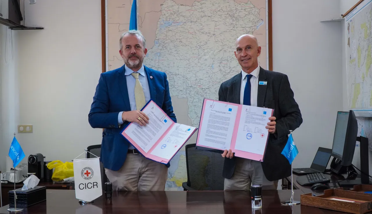 CICR  ET UNICEF RENOUVELLENT LEUR COOPERATION