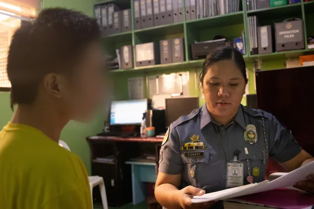Jail Officer 2 Anna Lalaine Casaje is one of the detention nurses who has been trained in using the Bureau of Jail Management and Penology’s Health Information System. Photo: L. Arada/ICRC. Jail Officer 2 Anna Lalaine Casaje is one of the detention nurses who has been trained in using the Bureau of Jail Management and Penology’s Health Information System. Photo: L. Arada/ICRC.