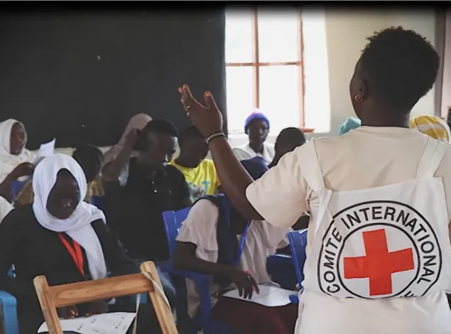 The ICRC hosts an awareness session on stigma reduction with displaced victims/survivors (Raja, South Sudan – 2024)