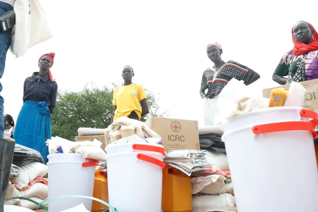 South Sudanese returnees at Gok Machar