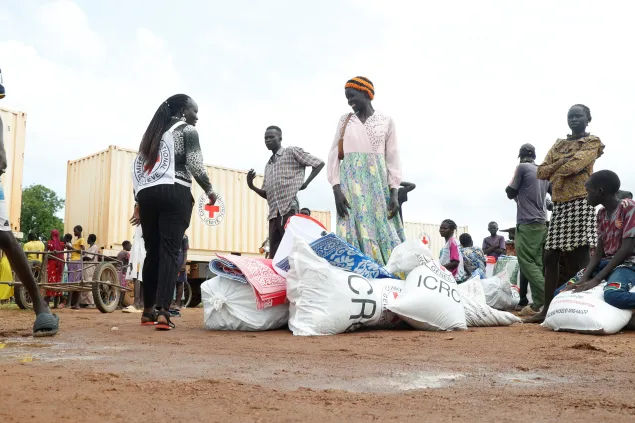 South Sudanese returnees at Gok Machar