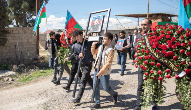 Akif Mahmudov's burial ceremony