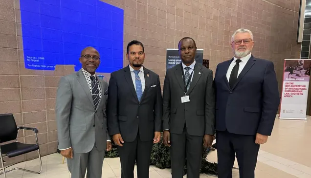 ICRC meeting with Alvin Botes, Deputy Minister of the Department of International Relations and Cooperation and other partners on the sidelines of the 22nd IHL Regional Seminar