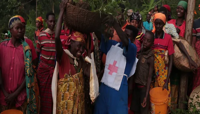 Tree planting campaign in Bukeye commune/ Muramvya, funded by ESF in 2023
