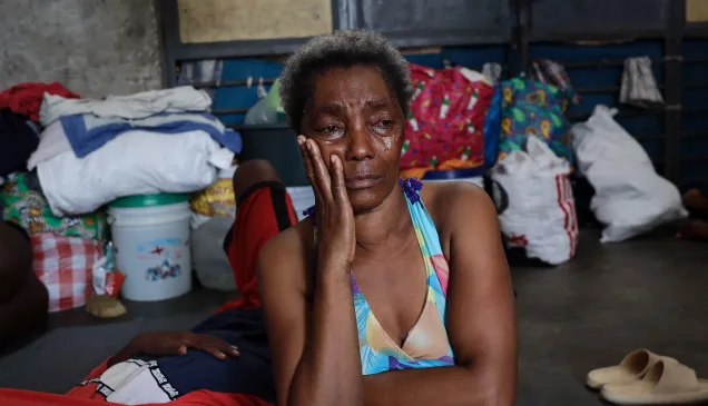 Rose-Marie, déplacée, elle décrit les conditions de vie éprouvantes  Rose-Marie, déplacée, elle décrit les conditions de vie éprouvantes