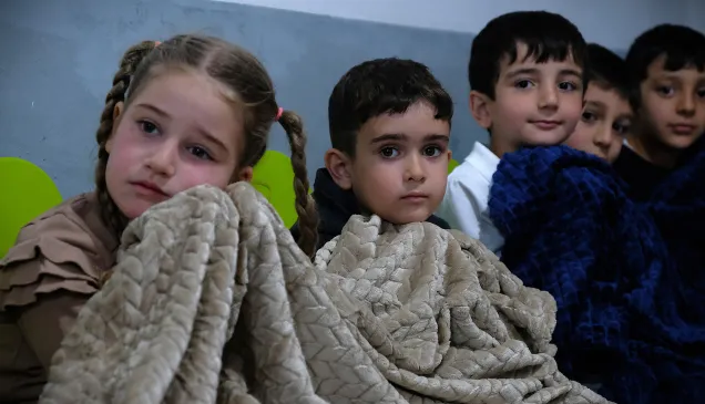 Children in the safer room