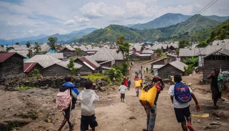 Sake dans le Nord-Kivu à l'Est de la RD Congo
