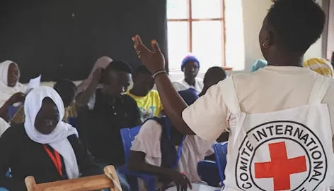 The ICRC hosts an awareness session on stigma reduction with displaced victims/survivors (Raja, South Sudan – 2024)