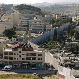 East Jerusalem, Abu Dis area. West bank barrier (2010).