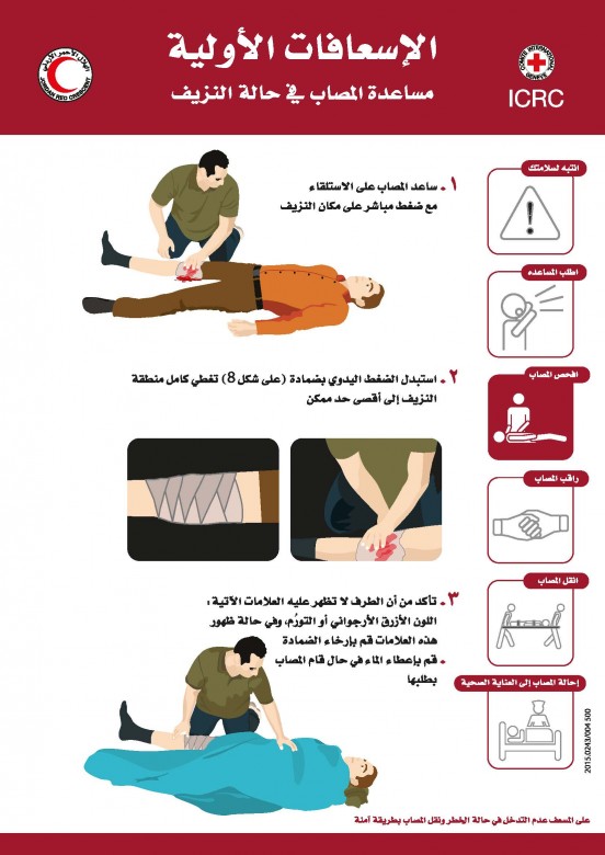 الأردن: ملصقات للإسعافات الأولية | اللجنة الدولية للصليب الأحمر