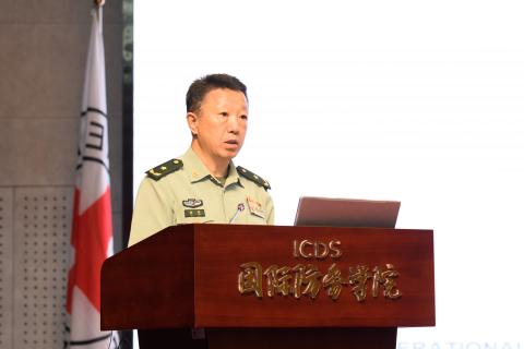 Major General Xu Hui, Commandant of ICDS, expresses his hope to further strengthen cooperation with the ICRC. PHOTO: ICDS