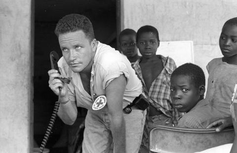 Before the invention of lightweight satellite phones, the ICRC relied on these transceivers during their airborne missions in South Sudan and Somalia to contact their respective bases.