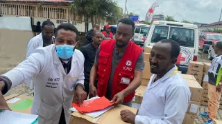 ICRC Ethiopia medical donation to Debre Berhan Hospital in North Shoa