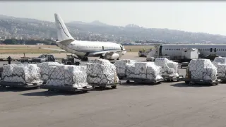 ICRC sent 17 metric tons of medical supplies via air cargo to Beirut to support hospitals struggling to cope with injuries resulting from the ongoing armed conflict.