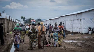 Refugees in Musenyi camp in Burundi Refugees in Musenyi camp in Burundi