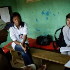In, Antananarivo, Madagascar, ICRC delegates assess conditions of detention during a private talk with a prisoner. Guillaume BINET/ICRC In, Antananarivo, Madagascar, ICRC delegates assess conditions of detention during a private talk with a prisoner.