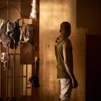 A child inmate in Mopti arrest house in Mali.