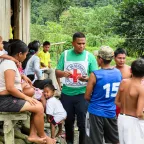 Trabajo del CICR con comunidades indígenas en Colombia. 