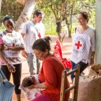 Caption : Concepción, Tacuatí Poty. The ICRC, in cooperation with the Paraguayan Red Cross, provides materials to develop family-allotments. Caption : Concepción, Tacuatí Poty. The ICRC, in cooperation with the Paraguayan Red Cross, provides materials to develop family-allotments.