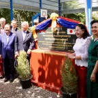 Inauguration of the new roof for the wheelchair court in Battambang. Cambodia. Stephen Rae/ICRC