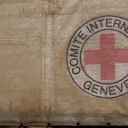 Emblem ICRC Emblem on canvas