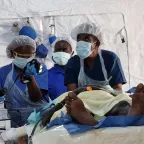South Sudan Renk Weapon Wounded Surgeons treating a patient