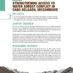 Strengthening Access to Water Amidst Conflict in Cabo Delgado, Mozambique