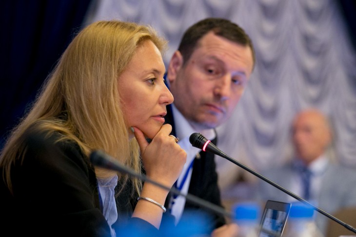 Anna Nemtsova and Ruslan Gusarov