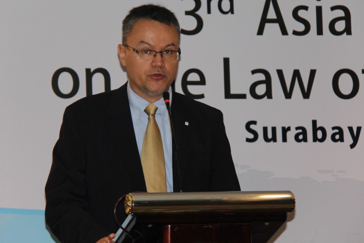Christoph Sutter, head of the ICRC's delegation for Indonesia and Timor-Leste, highlighted the dangers of clashes in waters crossed by the world's busiest maritime trade route.